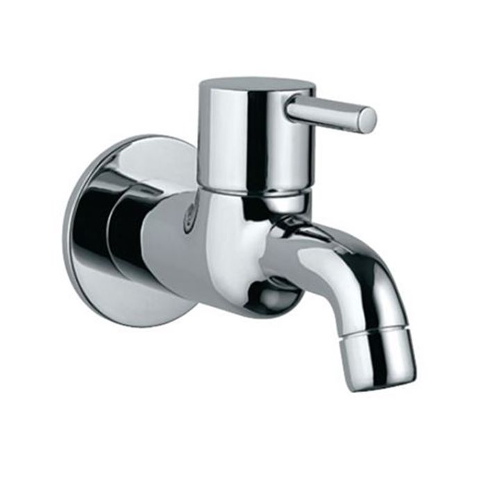 Jaquar Florentine Bib Cock (Straight Line Model) With Wall Flange FLR-CHR-5047N-Bib Cock-dealsplant
