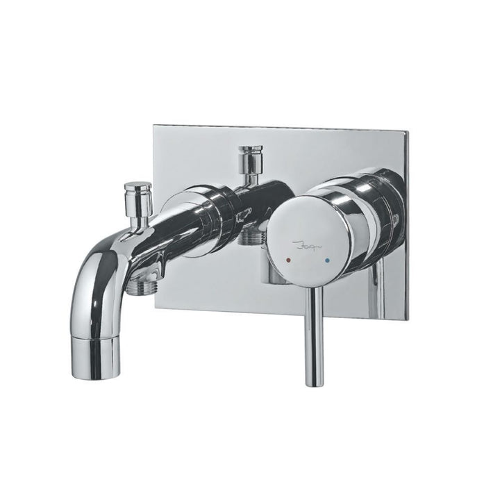 Jaquar Florentine Single Lever High Flow Built in Wall Manual Valve with Diverter Bath Spout FLR-CHR-5137-Wall Manual Valve-dealsplant