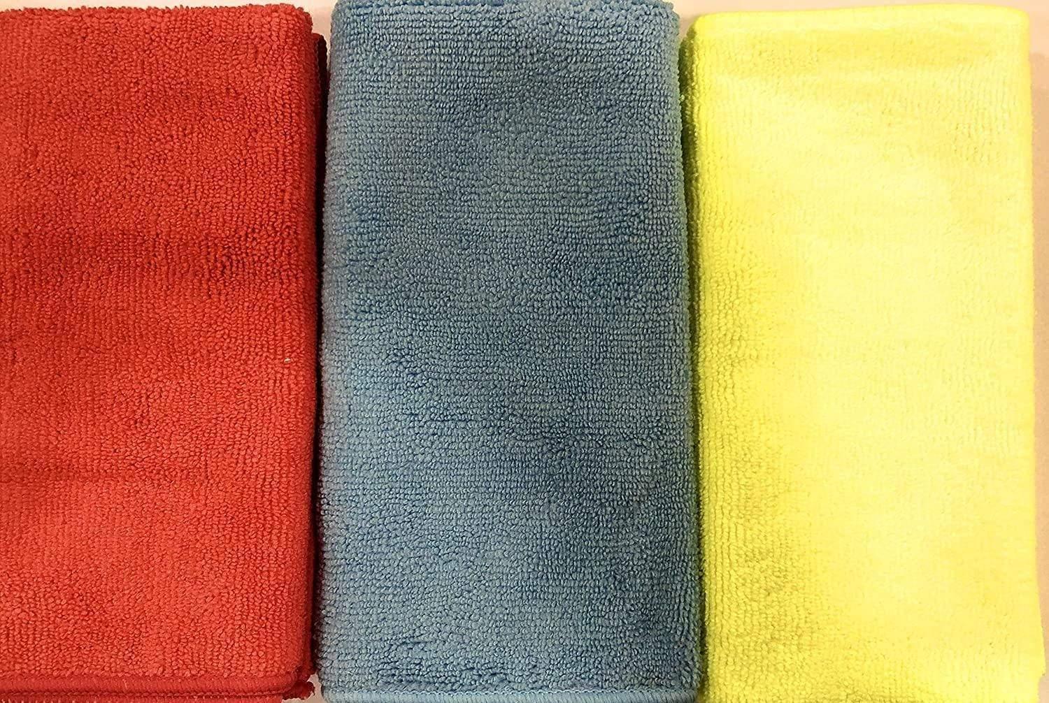 3M Car Care Microfiber Cloth 41x41cm (3 Pcs Combo Pack) each for Car interior, exterior and glass cleaning-Car Accessories-dealsplant