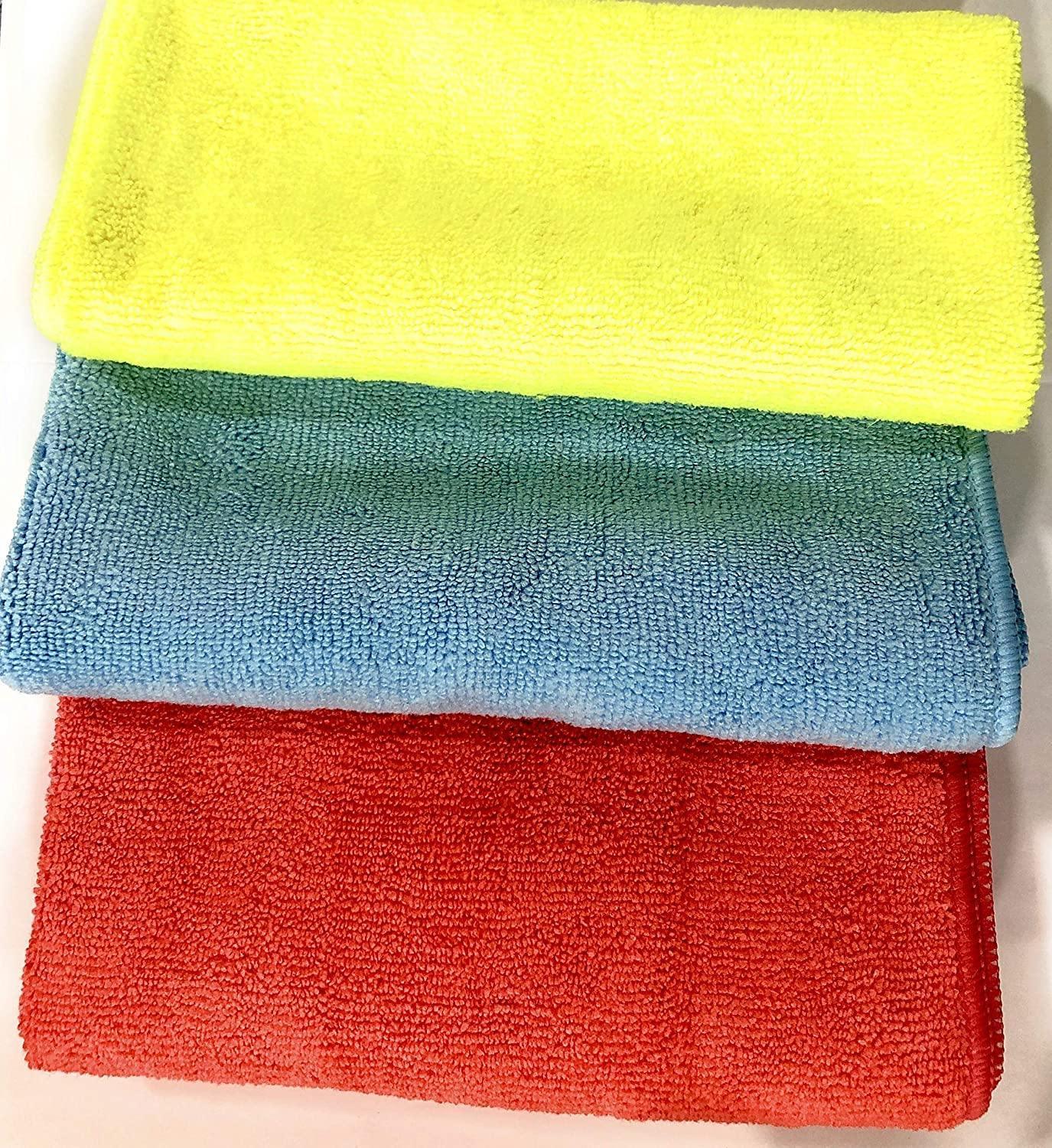 3M Car Care Microfiber Cloth 41x41cm (3 Pcs Combo Pack) each for Car interior, exterior and glass cleaning-Car Accessories-dealsplant