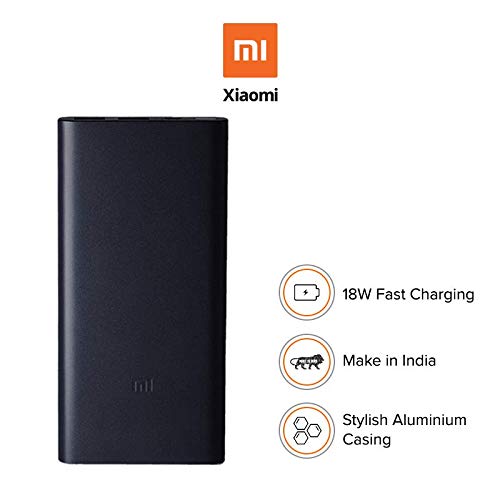 Mi 10000 mAh 3i Lithium Polymer Power Bank | Dual Input and Output Ports | 18W Fast Charging | Metal Body-Power Bank-dealsplant