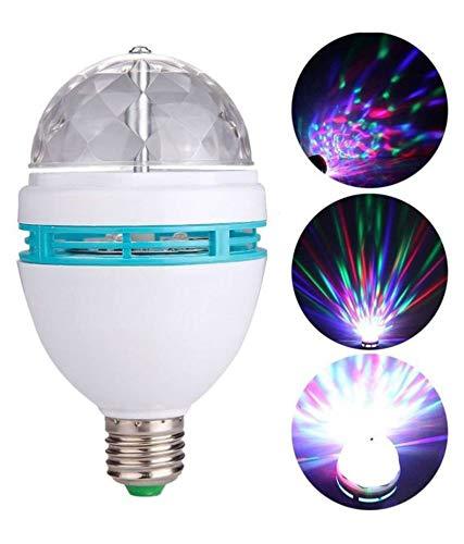 Dealsplant 360 Degree LED Crystal Rotating Bulb Magic Disco LED Rotating Bulb Light Lamp for Party/Home/Diwali Decoration Multicolor-LED Lights,-dealsplant