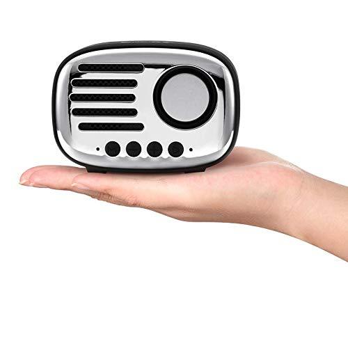 Enter-Go - Boomer Melody - HD Stereo Sound Bluetooth Speaker with USB Mode, TF Card, FM Radio and AUX (Silver)-Speakers-dealsplant
