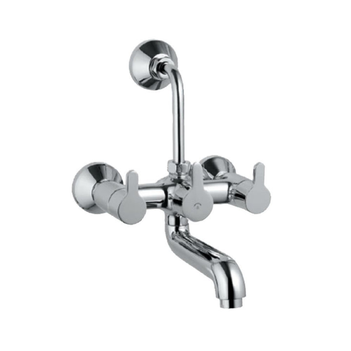 Jaquar Fusion Wall Mixer with Provision for Overhead Shower with 115mm Long Bend Pipe on Upper Side FUS-CHR-29273UPR-Wall Mixer-dealsplant
