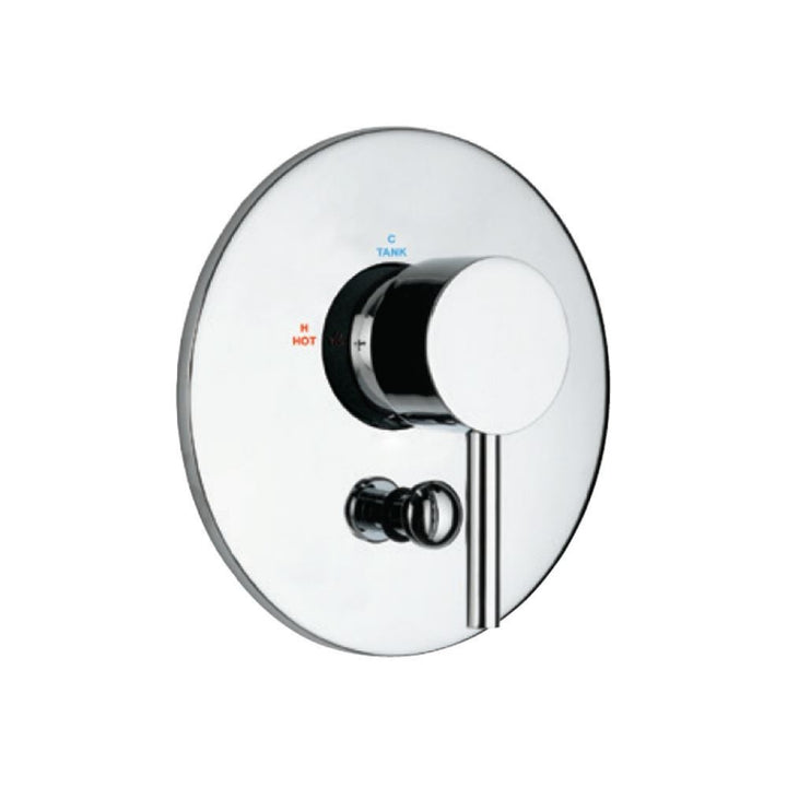 Jaquar Florentine Single Lever 3 Inlet Divertor FLR-5193K Consisting of Operating Lever, Wall Flange & Button Only-Jaquar Florentine Single Lever 3 Inlet Divertor-dealsplant