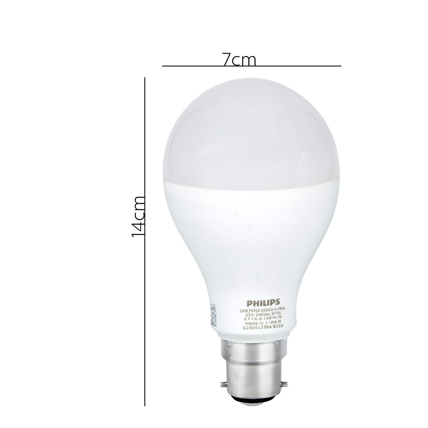 Philips Stellar Bright 20-Watt B22 LED Bulb (Cool Day Light/Crystal White), Pack of 1-LED Light Bulbs-dealsplant