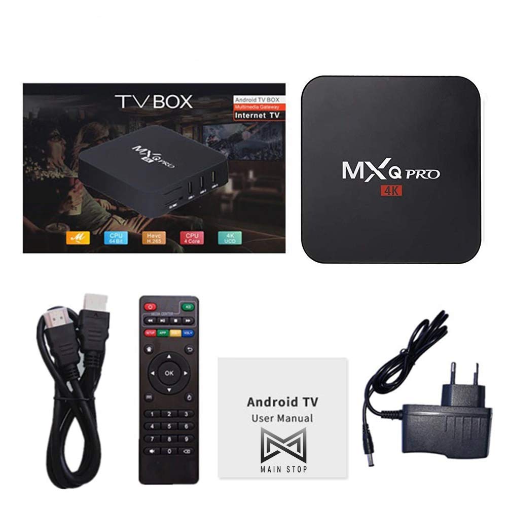 4K Android 10.0 TV Box with 2GB RAM/16GB ROM 64Bit Quad Core Processor…-TV Converter Boxes-dealsplant