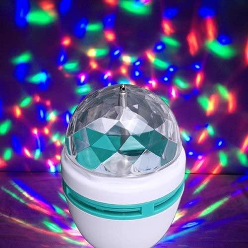 Dealsplant 360 Degree LED Crystal Rotating Bulb Magic Disco LED Rotating Bulb Light Lamp for Party/Home/Diwali Decoration Multicolor-LED Lights,-dealsplant
