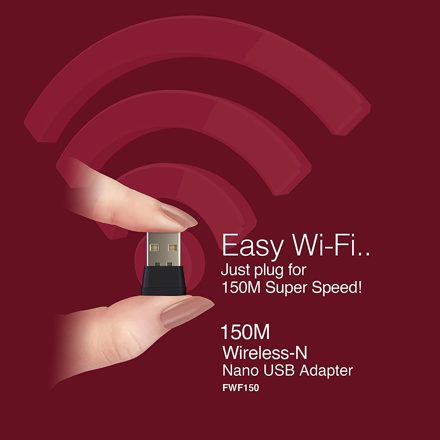 FINGERS FWF150 Wi-Fi USB Adapter (Nano-Sized High Speed and Wi-Fi Compatible with Windows, Linux, and Mac Speed up to 150 Mbps)-wifi Adapter-dealsplant