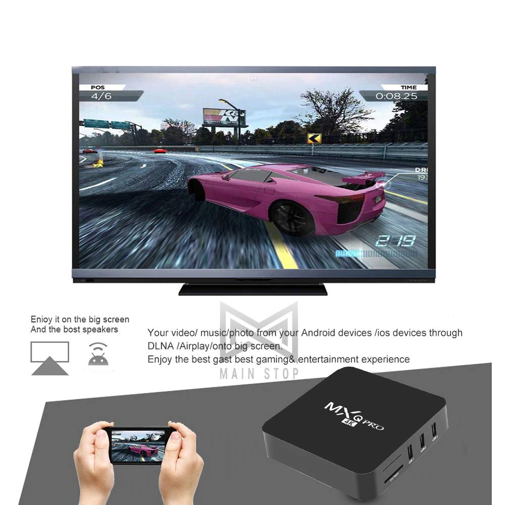 4K Android 10.0 TV Box with 2GB RAM/16GB ROM 64Bit Quad Core Processor…-TV Converter Boxes-dealsplant