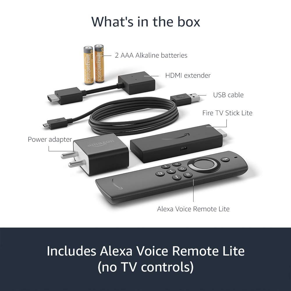 Amazon Fire TV Stick Lite with Alexa Voice Remote Lite Stream HD Quality Video No power and volume buttons-Streaming & Home Media Players-dealsplant