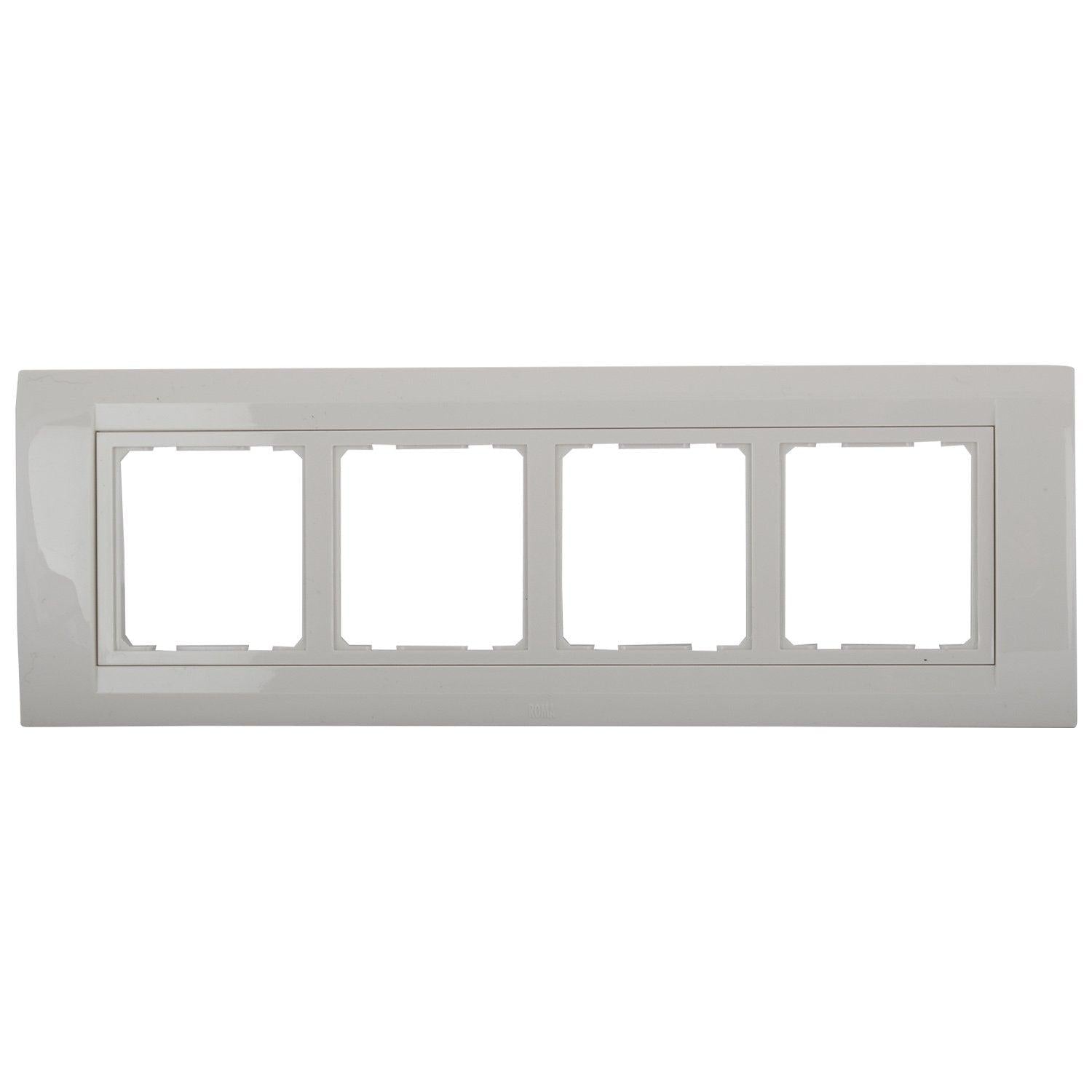 ANCHOR Polycarbonate Roma 8 Module Hz Tresa Plate (Standard Size, White)-Electronics Tools-dealsplant