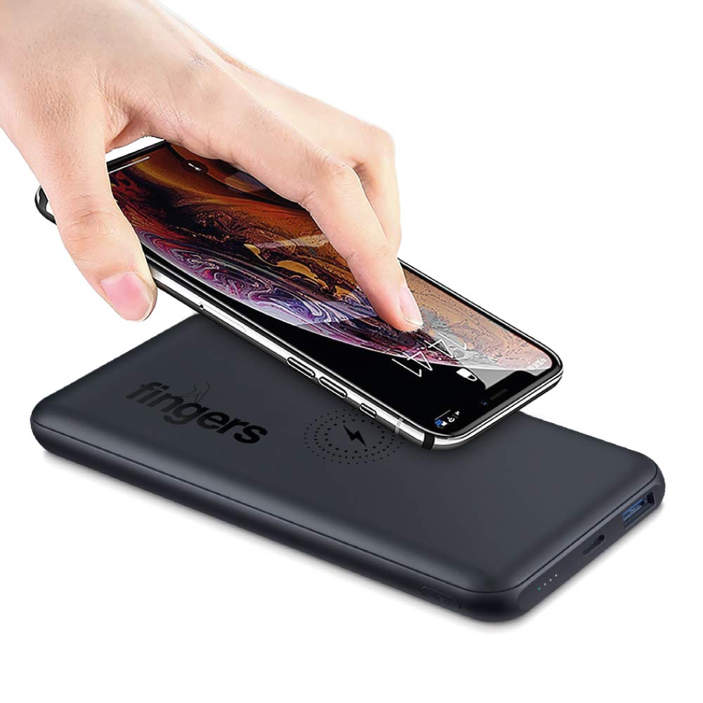 FINGERS Pro Wireless PD-QC Power Bank [10,000 mAh Li-Polymer Power Delivery (PD)-Power Bank-dealsplant