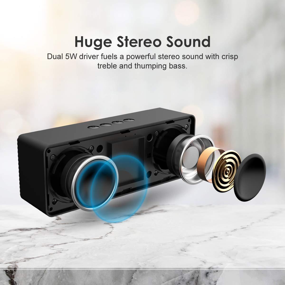 Oraimo SoundPro-2C 10W Portable Wireless Bluetooth Speaker with FM Radio & AUX Input/USB Disk/TF Card Music Play Function (OBS-82DN)-Speakers-dealsplant