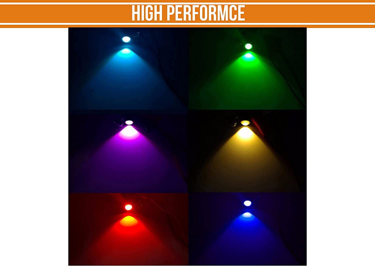 THEAUTOKART 3 LED Flash Strobe Light Led Strobe Flash Warning Brake Light Lamp Compatible for all motorcycle light for bike , car and SUV Super Bright Spot Beam RED Pack of 2 6watt each. (BLUE)-Exercise Bike Accessories-dealsplant