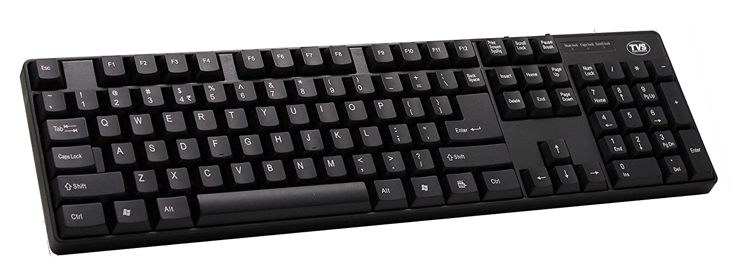 TVS Electronics Champ Wired Keyboard (Black)-Keyboards-dealsplant