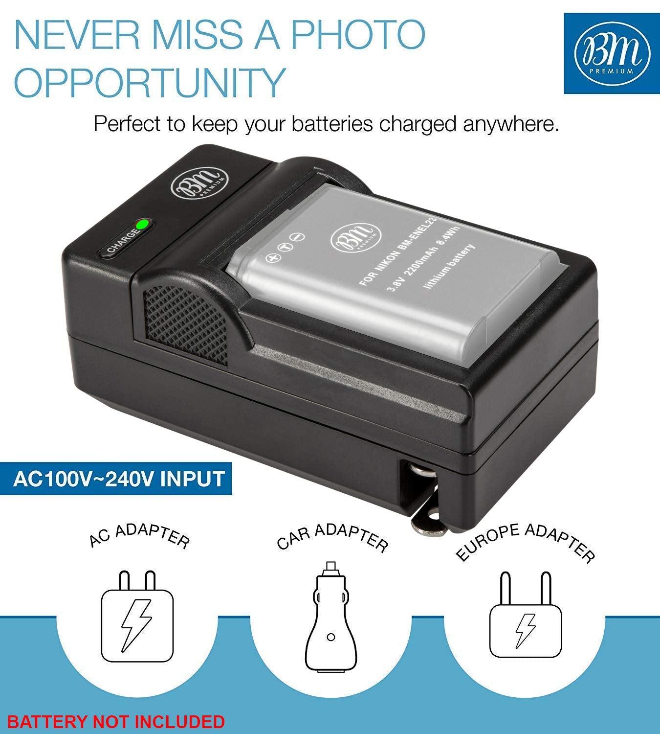 EN-EL23 Battery Charger for B700 P600 P610 P900 S810c Digital Camera + More!! (6 month warranty)-Camera Battery Chargers-dealsplant