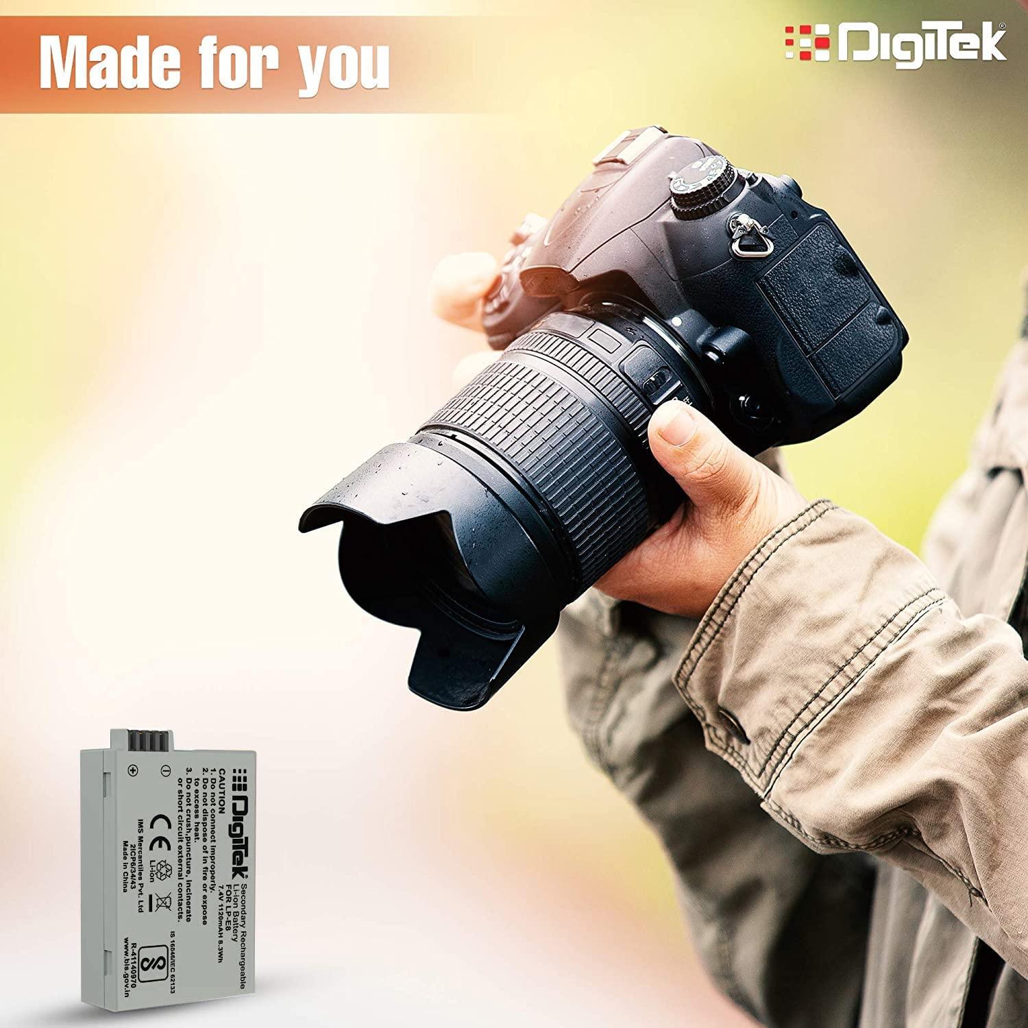 DIGITEK® NB-11L Lithium-ion Rechargeable Battery for DSLR Camera, Compatibility - IXUS 125HS, 240HS, Powershot A1200, A2200, A2300, A2400, A3200, A3300 is, A3400 is (NB-11L) (6 month warranty)-Camera Battery Chargers-dealsplant
