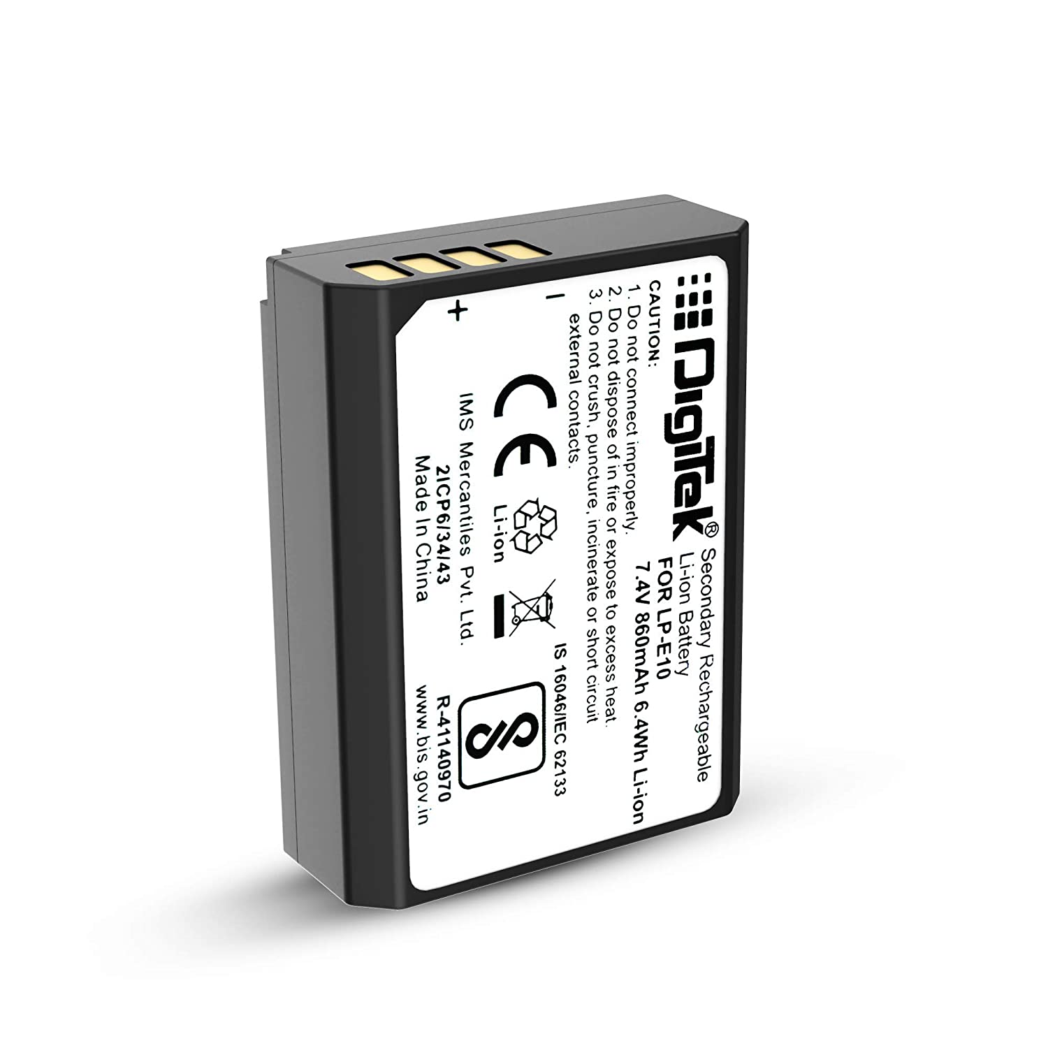 Tyfy (LP E8) Lithium-ion Rechargeable Battery for DSLR Camera, Compatibility - Power EOS 55D, 600D, D650, 700D, EOS KISSX4, EOS Rebel T2i, T3i, T4i & T5i (6 month warranty)-Camera Batteries-dealsplant