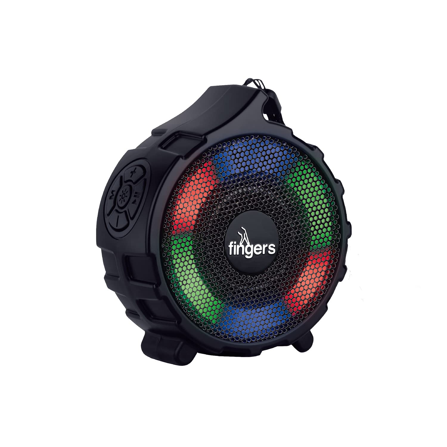 FINGERS RGB-Gem Portable Speaker (RGB Lights with Immersive Sound 8 Hours Playback Bluetooth, FM Radio, USB, MicroSD-Speakers-dealsplant