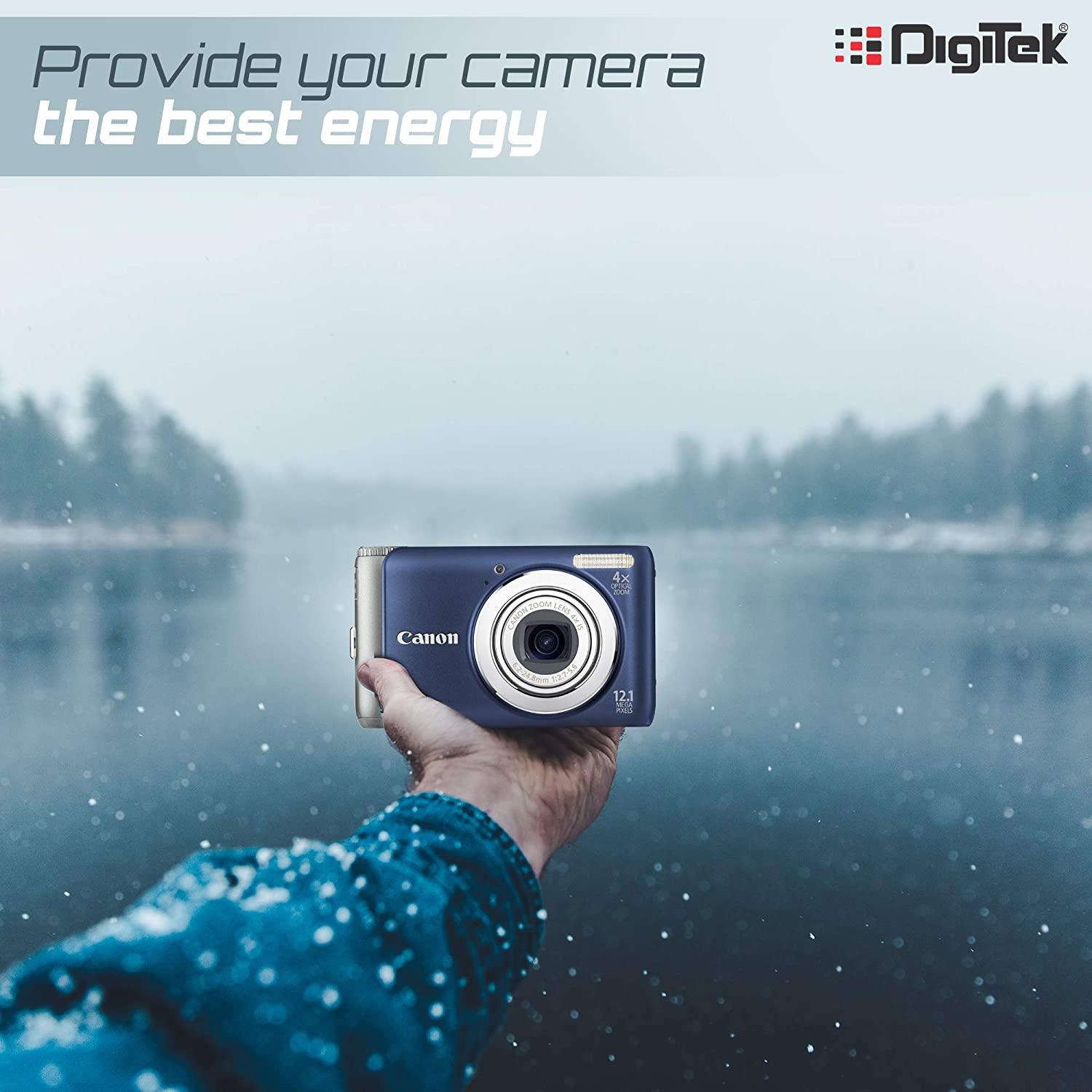 DIGITEK® (LP E8) Lithium-ion Rechargeable Battery for DSLR Camera, Compatibility - Power EOS 55D, 600D, D650, 700D, EOS KISSX4, EOS Rebel T2i, T3i, T4i & T5i (6 month warranty)-Camera Batteries-dealsplant