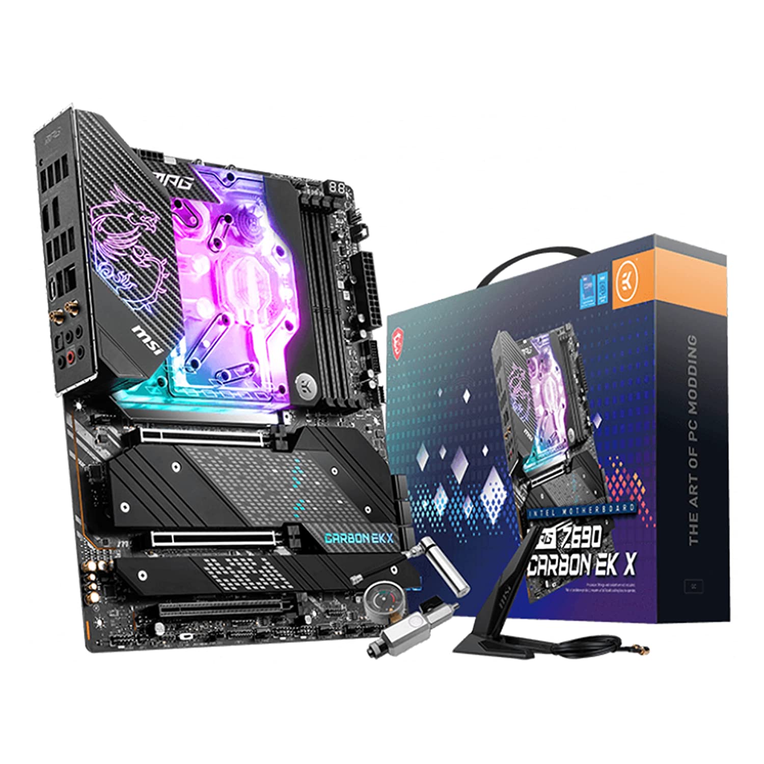 MSI MPG Z690 Carbon EK X (Wi-Fi) Motherboard Supports 12th Gen Intel Core / Pentium Celeron processors for LGA 1700 socket-Motherboard-dealsplant