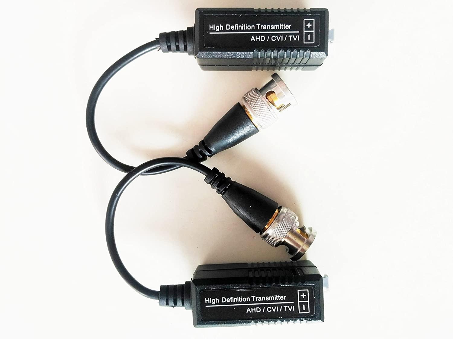 Passive Video Balun for Cctv HD Camera (Black)-cctv accessories-dealsplant