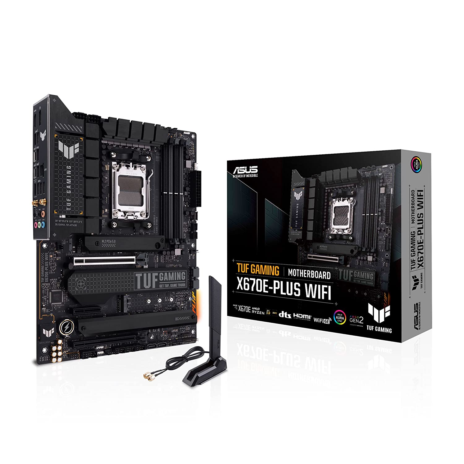 ASUS TUF Gaming X670E-Plus Motherboard AMD AM5 socket: Ready for AMD Ryzen 7000 Series desktop processors-Motherboard-dealsplant