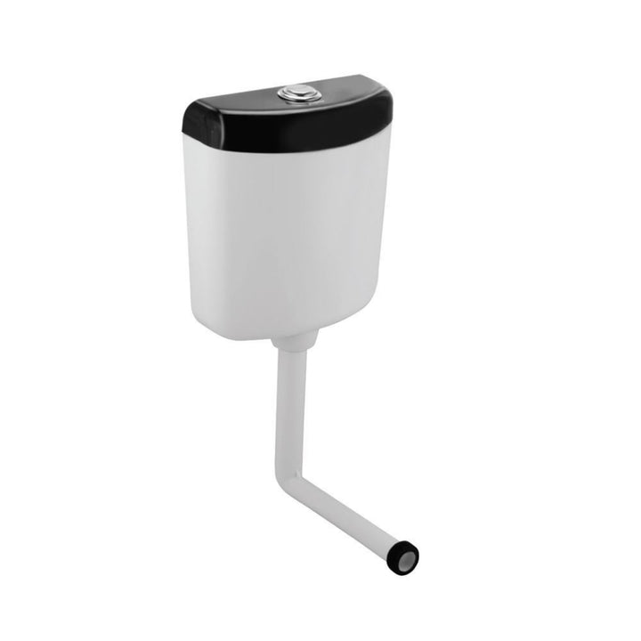 Jaquar Wall Hung Cistern with Black Top WHC-WHT-184NBTL 39mm Drainage L-Bend Pipe with Gasket & Installation Kit-Wall Hung Cistern-dealsplant