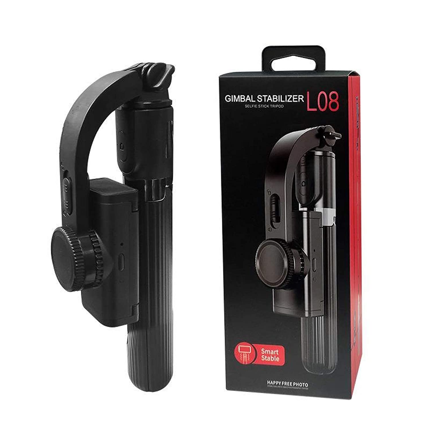 Dealsplant Gimbal Stabilizer L08 Anti-Shake Smart Selfie Stick Gimbal Selfie Stick Tripod-Gimbal Stabilizer-dealsplant