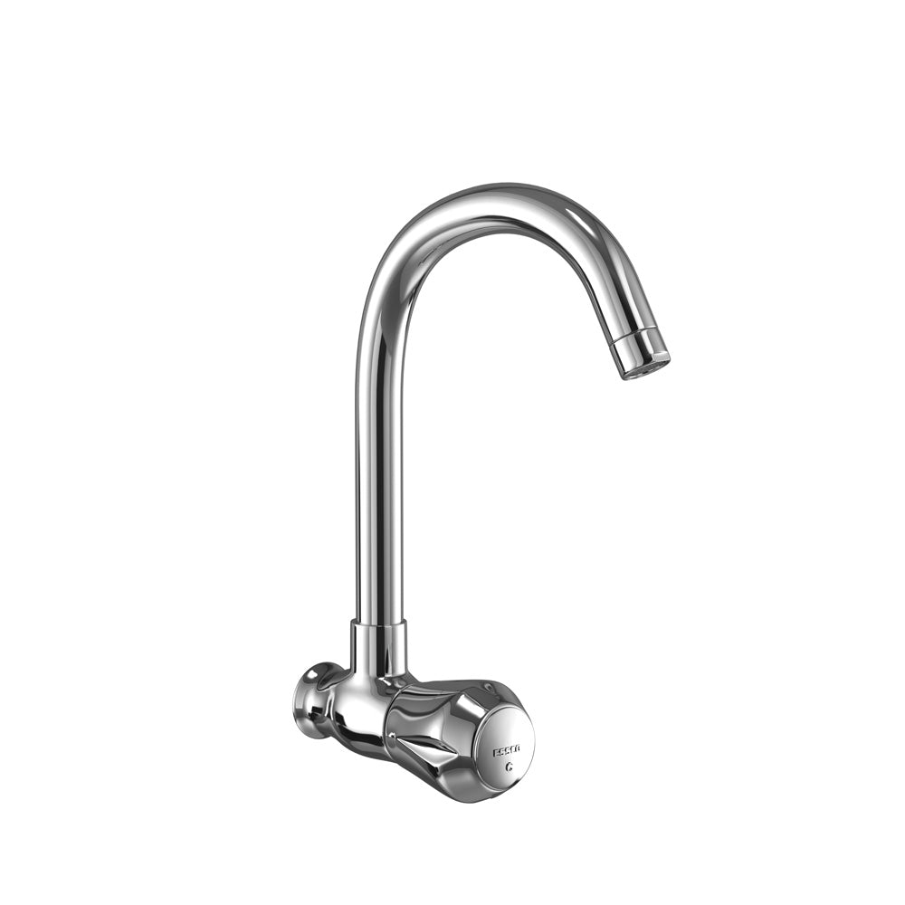 Essco Marvel Sink Cock with Swinging Pipe Spout MQT-CHR-522S (Wall Mounted Model)-Sink Cock-dealsplant