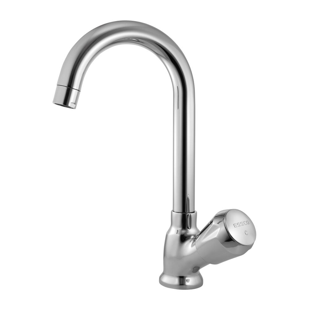 Essco Marvel Sink Cock With Swinging Pipe Spout MQT-CHR-523S Table Mounted Model-Sink Cock-dealsplant