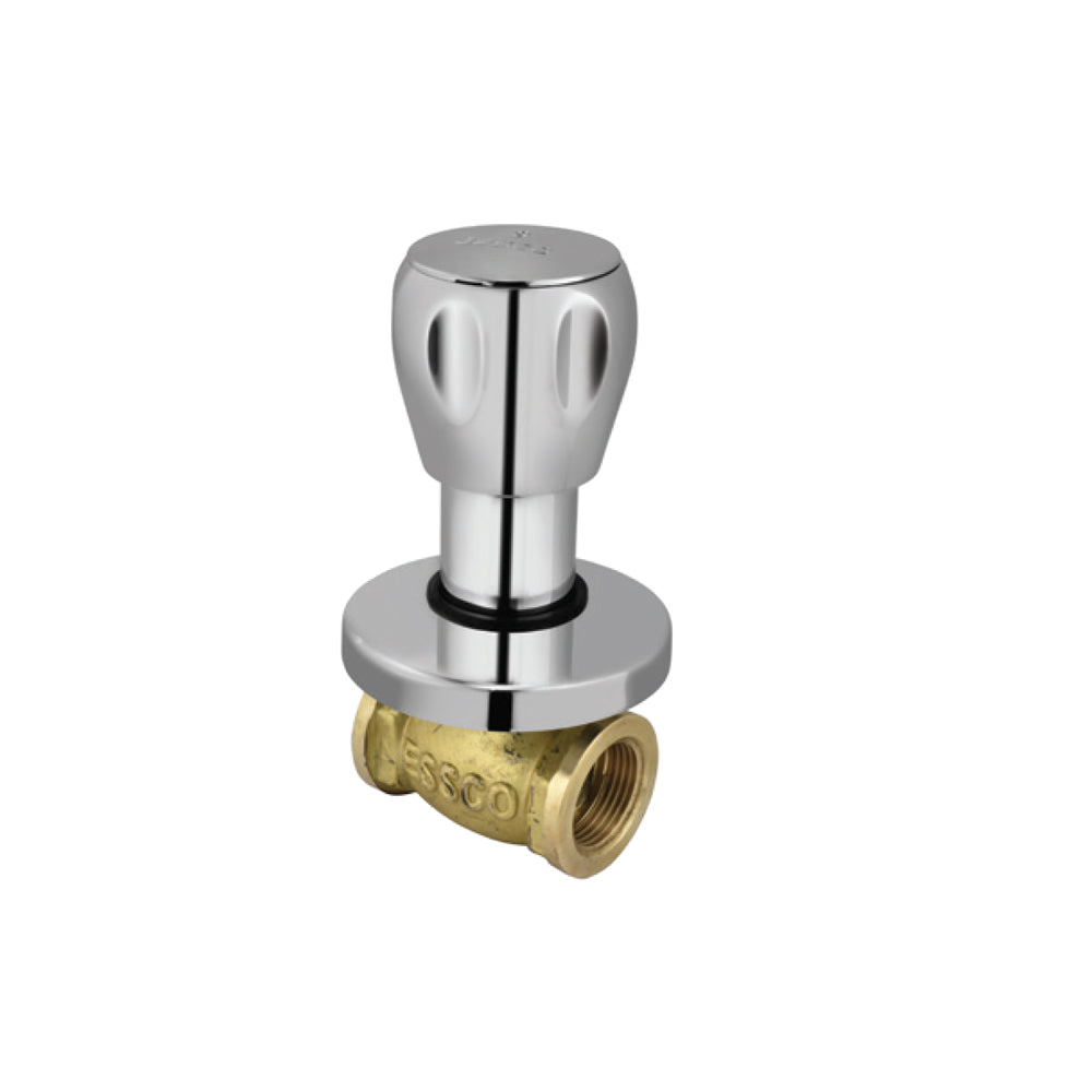 Essco Sumthing Special Concealed Stop Cock with Sliding Flange, 15 mm SQT-CHR-514EKN Also available SQT-514FKN Concealed Stop Cock with Sliding Flange, 20 mm-Concealed Stop Cock-dealsplant