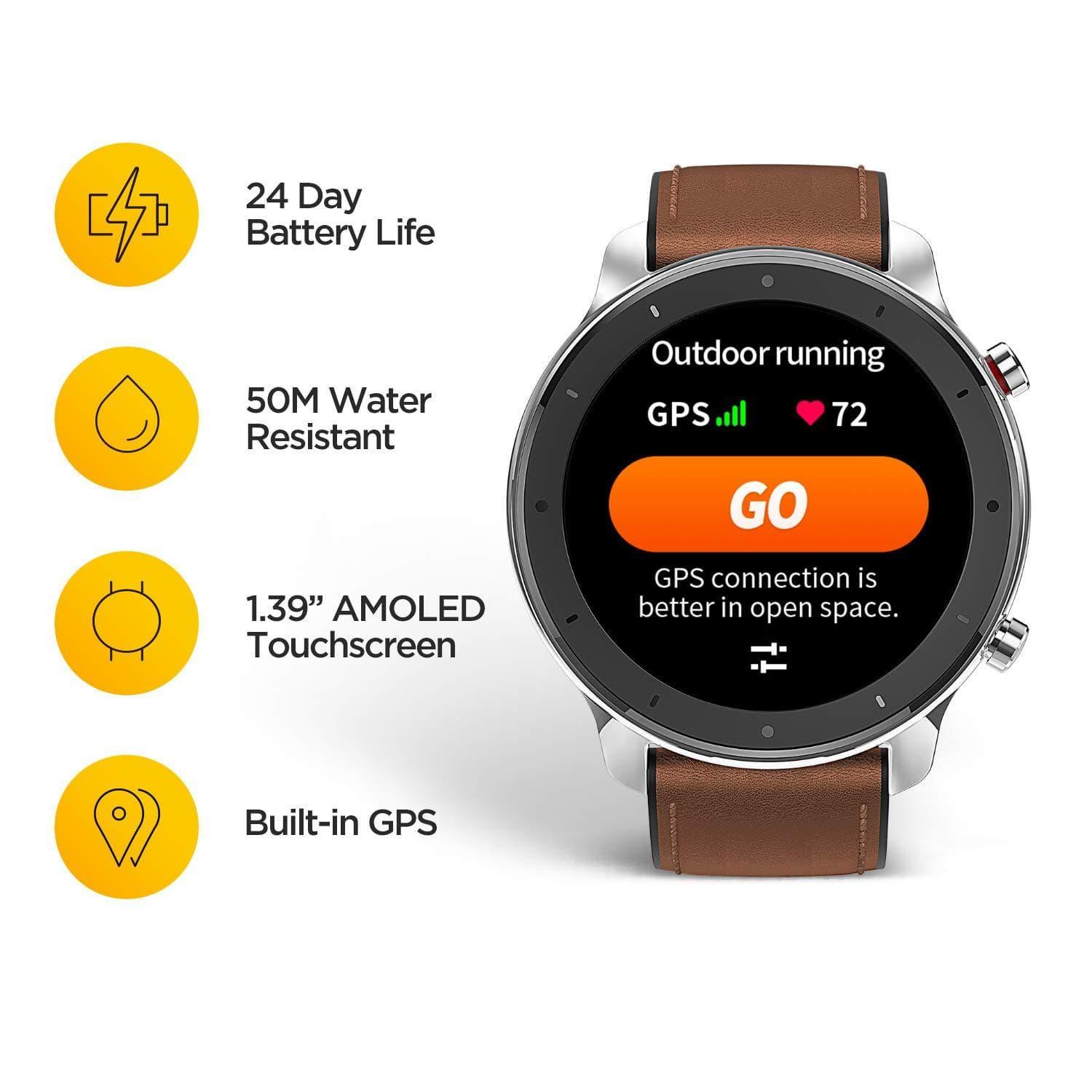 Amazfit GTR Titanium Smart watch (47mm)-Smart Watch-dealsplant