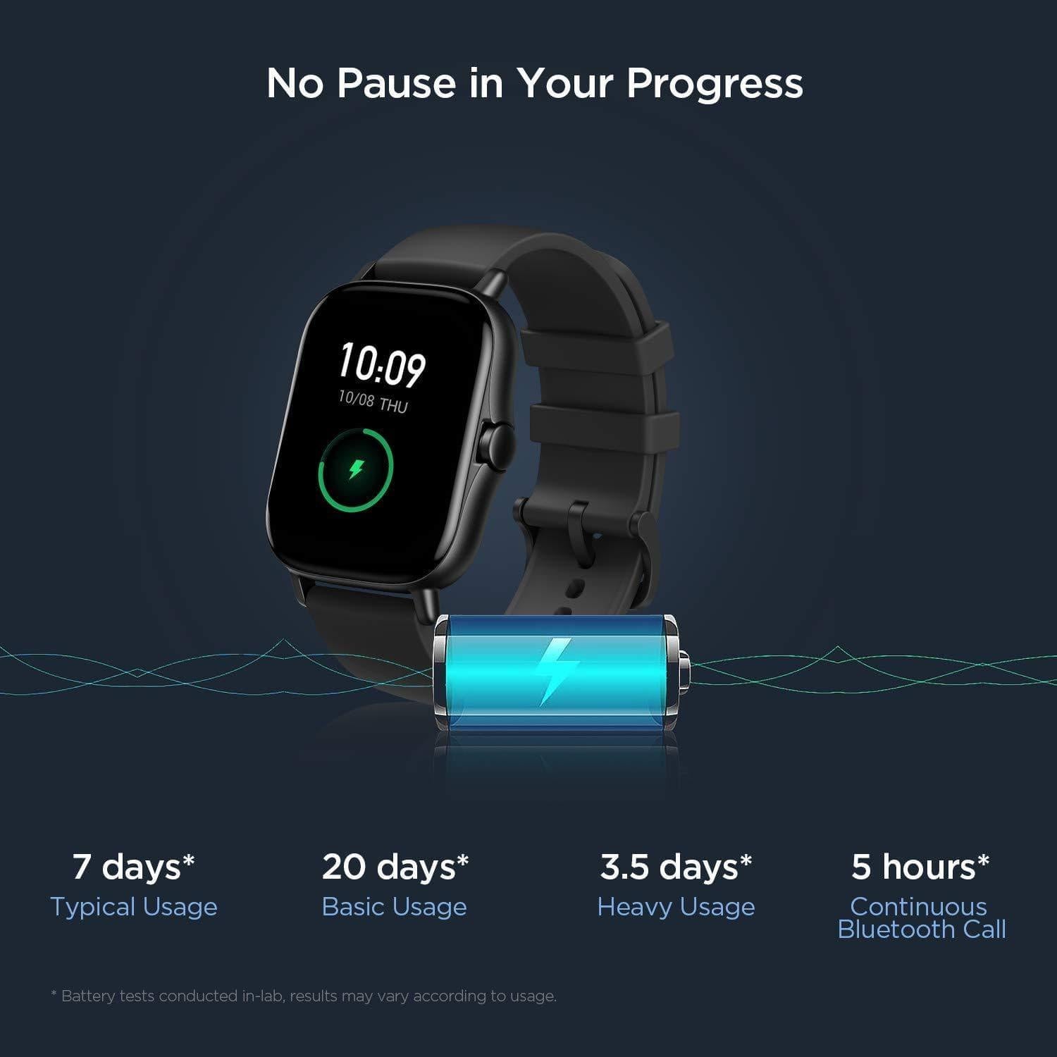 Amazfit GTS 2 Smart Watch, 1.65 inch (4.2 cm) AMOLED Display, Built-in Amazon Alexa, Built-in GPS, SpO2 & Stress Monitor, Bluetooth Phone Calls, 3GB Music Storage, 90 Sports Modes-Smart Watch-dealsplant