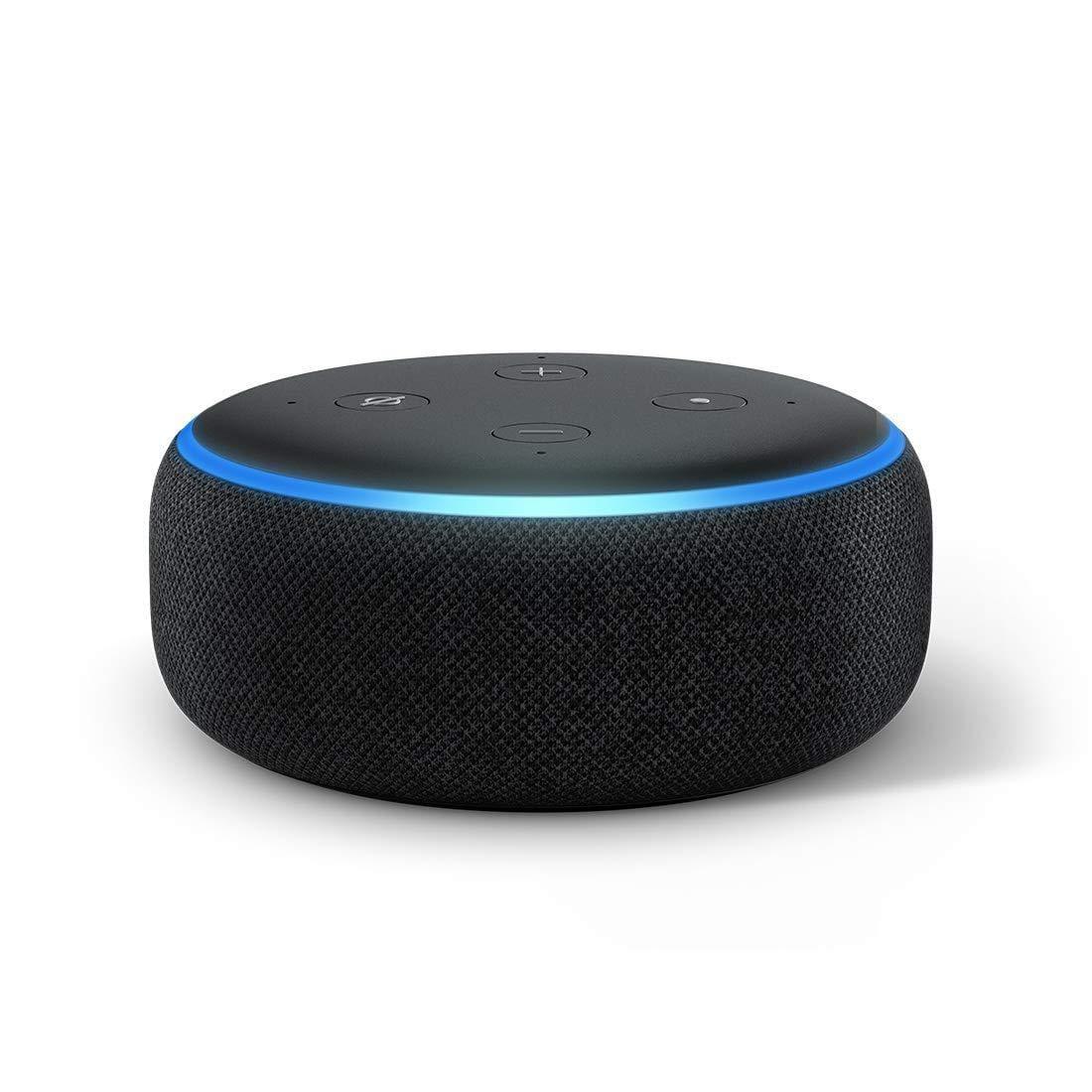 Amazon Echo Dot (3rd Gen) - #1 smart speaker brand in India with Alexa (Black) Get 1 AVITA BULB FREE (WORTH rs-1299) Exclusive for Deals plant customers.-Audio Speakers-dealsplant
