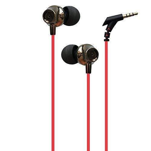 Amkette Ergo Fit E7 in- Ear Earphones Designed for Comfort with Mic and Remote Control (Black)-Earphone-dealsplant