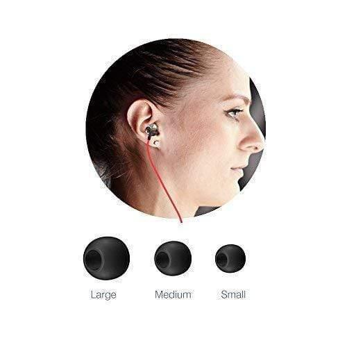 Amkette Ergo Fit E7 in- Ear Earphones Designed for Comfort with Mic and Remote Control (Black)-Earphone-dealsplant