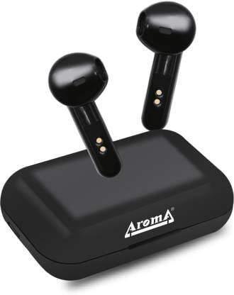 Aroma EB101 True Wireless Earbuds with Mic Bluetooth Headset (Black, True Wireless)-ear buds-dealsplant