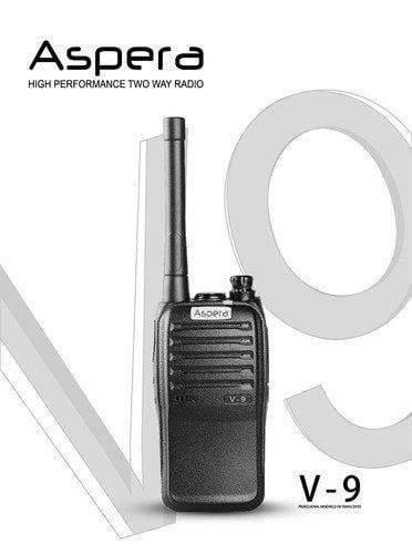 ASPERA V9 2-Way Radio Long Range High Performance Licence Free walkie Talkie-Everything Else-dealsplant