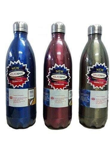 Atlasware Stainless Steel Vacuum Thermos Flask Bottle (1000 Ml)-Home & Kitchen Appliances-dealsplant