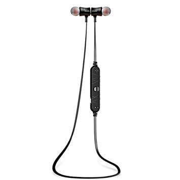 Awei A921Bl Super Bass Magnet Wireless Sports Headphones Bluetooth Stereo Earphones Headset Noise Insulation Earphone with Mic (Black)-Bluetooth Headsets-dealsplant