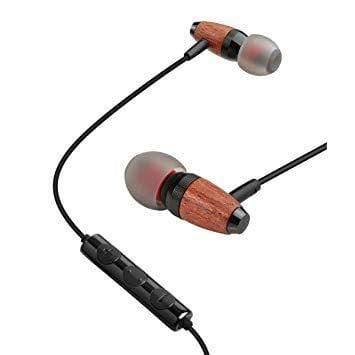 Awei ES-60TY Wooden Dynamic In-Ear Earphones with Mic-Mobile Handsfrees-dealsplant