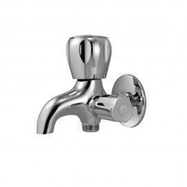 Essco Marvel 2-Way Bib Cock Faucet MQT-CHR-512ANKN with Wall Flange-Bib Cock-dealsplant