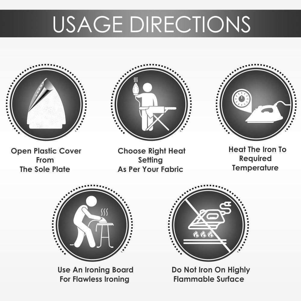 Bajaj DX 7 1000-Watt Dry Iron-Home & Kitchen Appliances-dealsplant