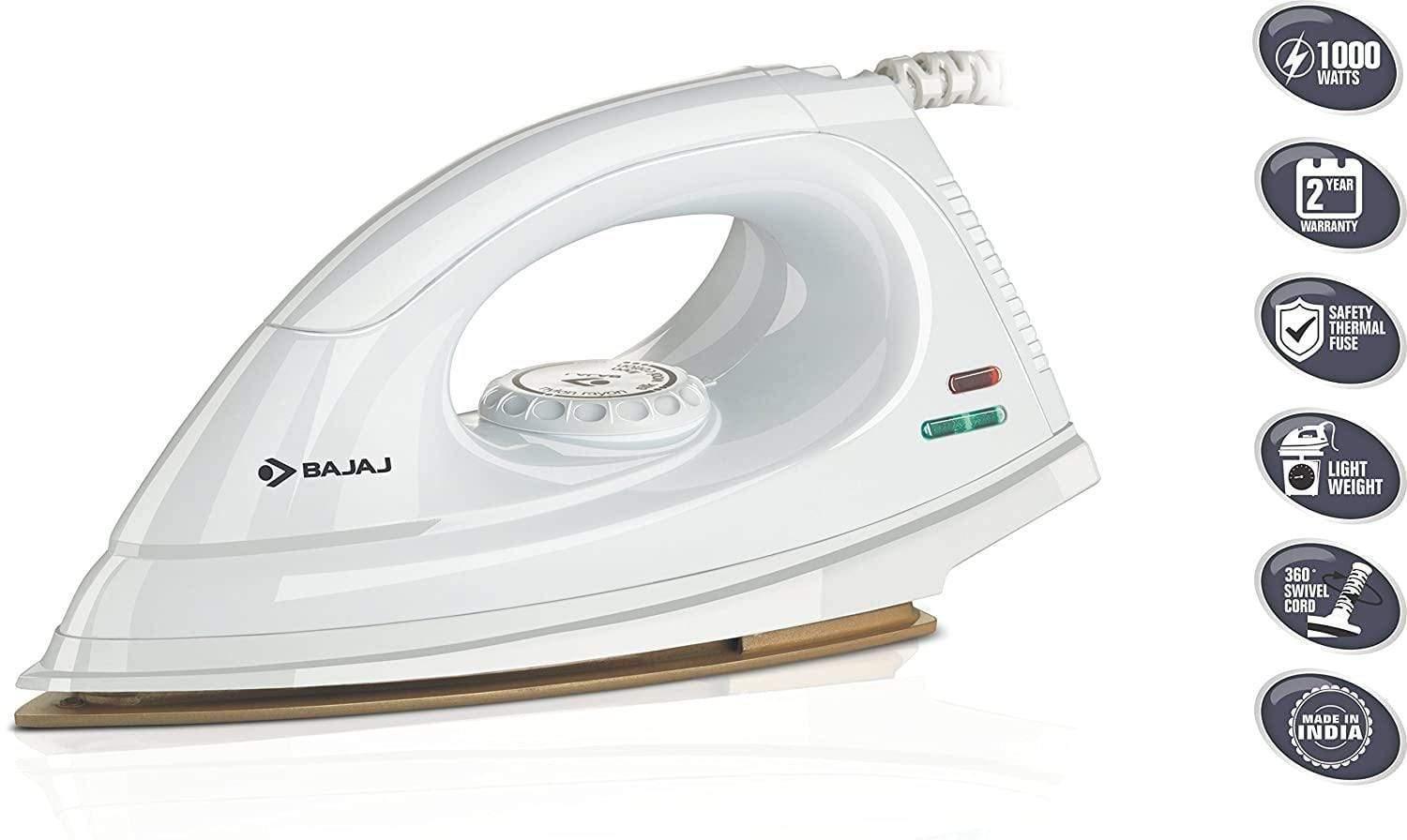 Bajaj DX 7 1000-Watt Dry Iron-Home & Kitchen Appliances-dealsplant