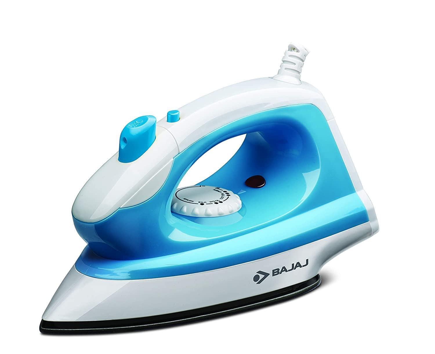 Bajaj Majesty DS100 1000 Watt Dry Iron with Spray (Blue/White)-Home & Kitchen Appliances-dealsplant