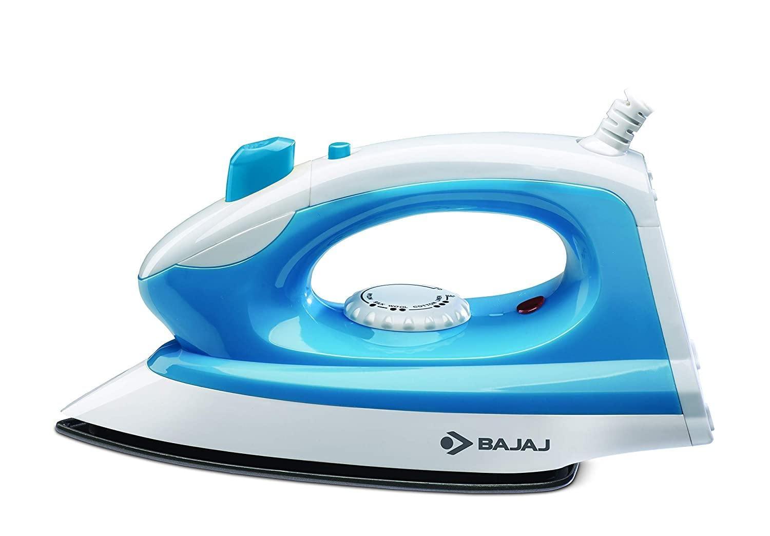 Bajaj Majesty DS100 1000 Watt Dry Iron with Spray (Blue/White)-Home & Kitchen Appliances-dealsplant