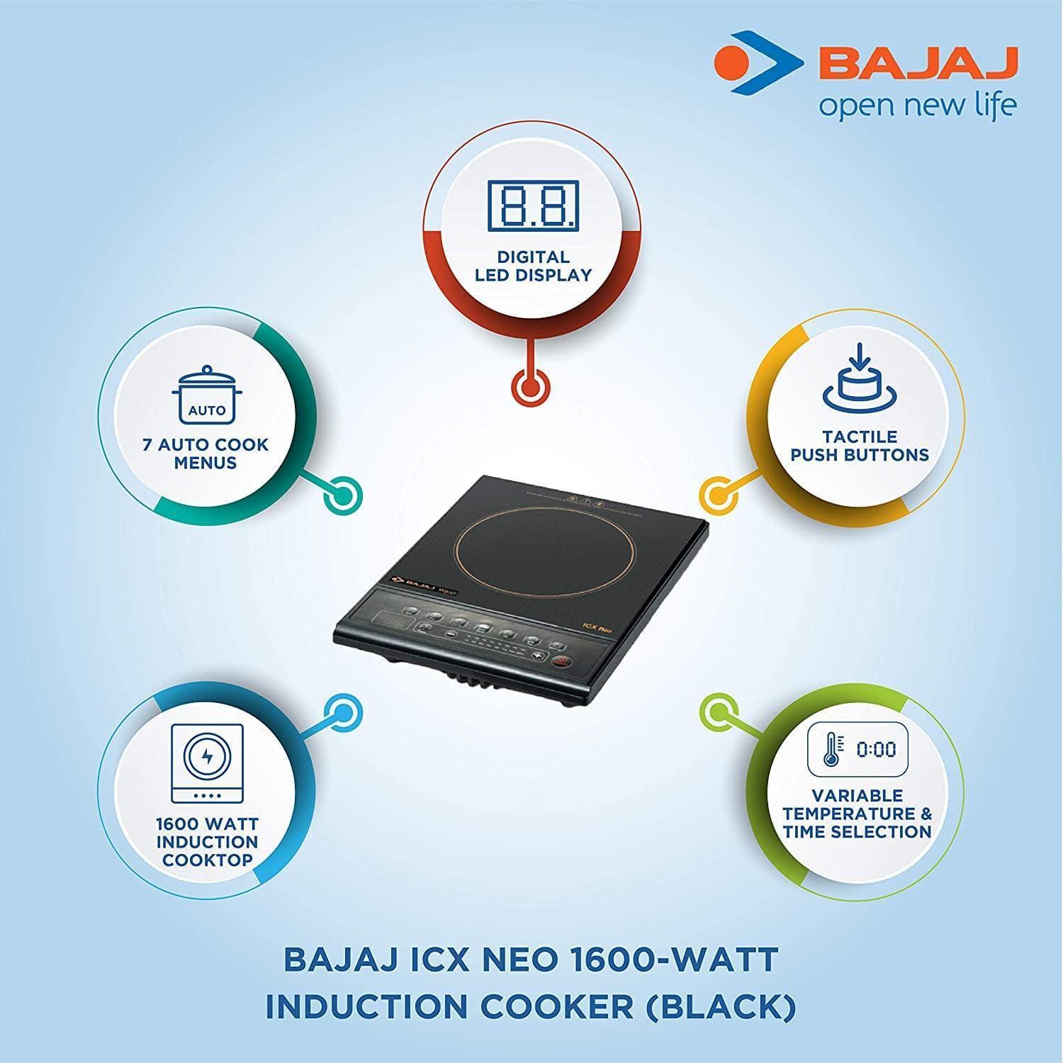 Bajaj Majesty ICX Neo Induction Cooktop-Home & Kitchen Appliances-dealsplant