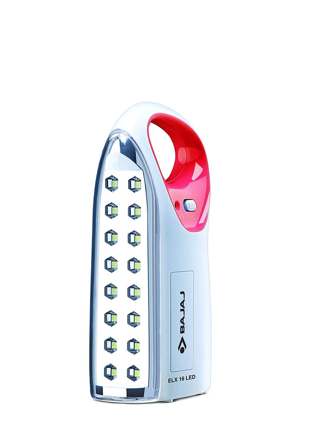 Bajaj 16 LED Plastic Emergency Light, Red-LED Light Bulbs-dealsplant